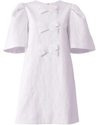 Carolina Herrera - Jurk Met Cloqué-Effect - Lyst