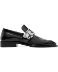 Burberry - Mocassins en cuir schield 10 mm - Lyst