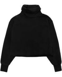 Les Tien - Roll-Neck Cropped Sweater - Lyst