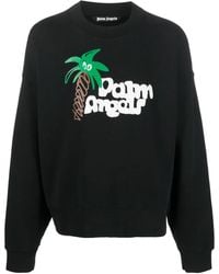 Palm Angels - Printed Cotton Sweatshirt - Lyst