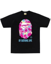 A Bathing Ape - Sta Camo Ape Head Graphic-Print T-Shirt - Lyst