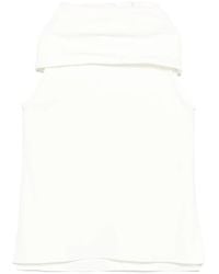 Another Tomorrow - Cowl-Neck Blouse - Lyst