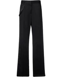 MSGM - Stripe-Detail Trousers - Lyst