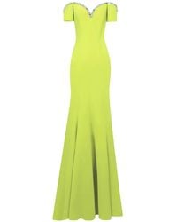 Gemy Maalouf - Sweetheart Beaded-Neckline Maxi Dress - Lyst