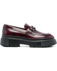 Hogan - 40mm Slip-on Leather Loafers - Lyst