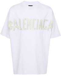 Balenciaga - T-shirt Tape Type en coton - Lyst