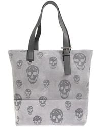 McQueen - T-Bar Skull-Print Shoulder Bag - Lyst