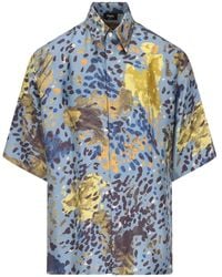 Fendi - Overhemd Met Print En Korte Mouwen - Lyst