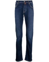 Jacob Cohen - Dark-Wash Straight-Leg Jeans - Lyst