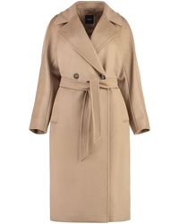 Weekend by Maxmara - Belted Wool Coat - Lyst