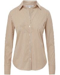 Veronica Beard - Striped Long-Sleeve Shirt - Lyst