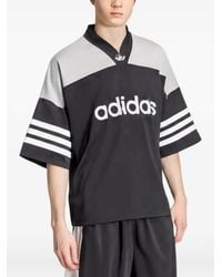 adidas - Mesh-Panelled Logo-Print T-Shirt - Lyst