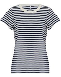 Rag & Bone - Striped Short-Sleeve T-Shirt - Lyst