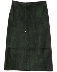 Max Mara - Jupe En Daim À Coupe Mi-Longue - Lyst