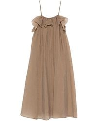 ELEH - Robe Longue À Bretelles Et À Volants - Lyst