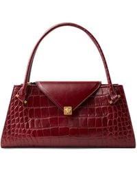 Versace - Severine Croc-Effect Leather Shoulder Bag - Lyst