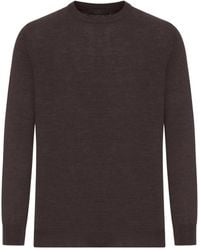 Zanone - Crew-Neck Long-Sleeve Top - Lyst
