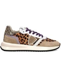 Philippe Model - Tropez 2.1 Low Leopard-Print Sneakers - Lyst