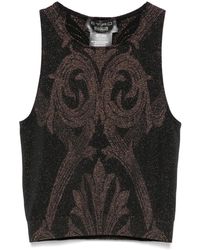 Wolford - Cropped-Top aus metallischem Jacquard - Lyst