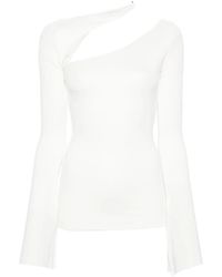 MANURI - Sandy Cut Out-Detail Blouse - Lyst