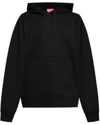 DIESEL - Logo-Embroidered Hooded Sweatshirt - Lyst