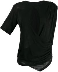 Unravel Project - Draped T-Shirt - Lyst