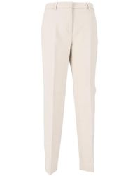 Peserico - Pressed-Crease Belt-Loop Trousers - Lyst