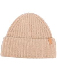 Vince Ribbed-knit Cashmere Beanie - Natural