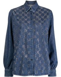 Karl Lagerfeld - Chemise En Jean À Motif Monogrammé - Lyst