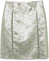 N°21 - Falda midi con estampado floral - Lyst