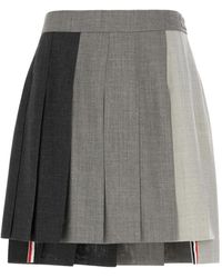Thom Browne - Pleated Mini Skirt - Lyst