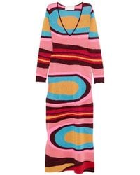 Circus Hotel - Abstract-Pattern Maxi Dress - Lyst