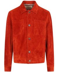 Valentino Garavani - Button-Fastening Suede Jacket - Lyst