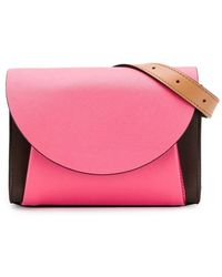 Marni Borsa a spalla con cintura Law - Rosa
