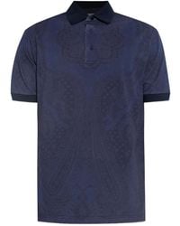 Etro - Patterned Polo - Lyst