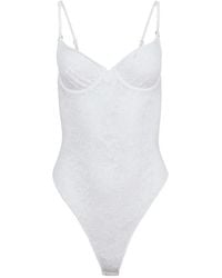 Fleur du Mal - Le Stretch Lace Bodysuit - Lyst