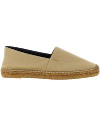 Saint Laurent - Logo-Embroidered Espadrilles - Lyst
