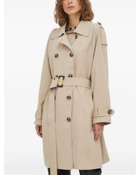 Bruuns Bazaar - Trench Doppiopetto Con Fibbia - Lyst