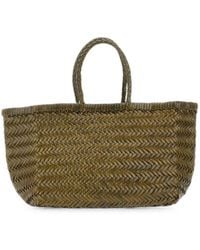 Dragon Diffusion - Small Triple Jump Woven Leather Tote Bag - Lyst