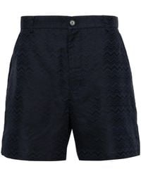 Missoni - Bermudas Chino Con Motivo Chevron En Jacquard - Lyst