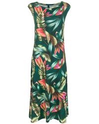 Lygia & Nanny - Midikleid Mit Blatt-Print - Lyst