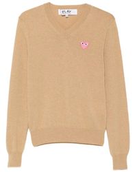 COMME DES GARÇONS PLAY - Pullover Mit V-Ausschnitt - Lyst