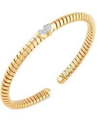 Marina B - 18K Trisolina Diamond Bangle Bracelet - Lyst