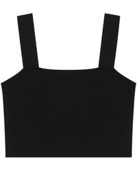 Maje - Knitted Crop Top With Straps - Lyst