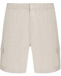 Osklen - Linen-Blend Bermuda Shorts - Lyst