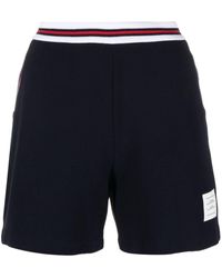 Thom Browne - Rwb-waist Logo-patch Shorts - Lyst