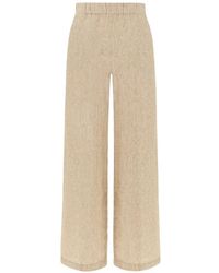 Paul & Shark - Linen Palazzo Pants - Lyst