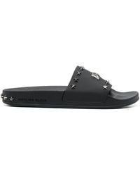 Philipp Plein - Gothic Plein Studded Slides - Lyst