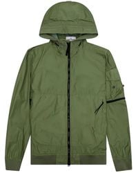 Stone Island - コンパスバッジ フーデッドジャケット - Lyst