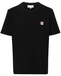 Maison Kitsuné - T-Shirt mit Fuchs-Motiv - Lyst